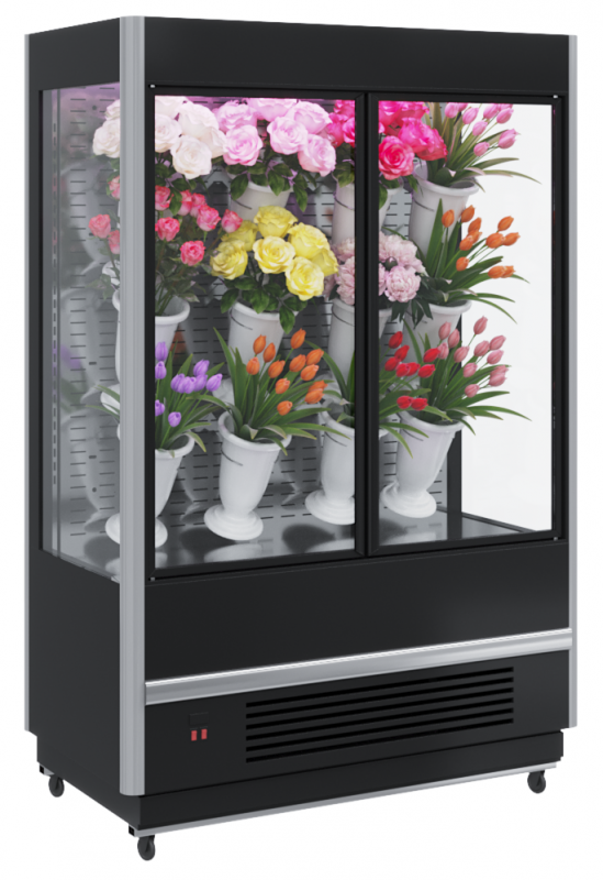Холодильная горка FC20-08 VM 1,3-1 X7 STANDARD FLORA (9006-9005) Полюс