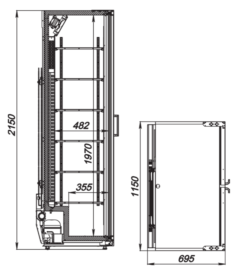 Шкаф холодильный АРКТО Flex-1076-Eco