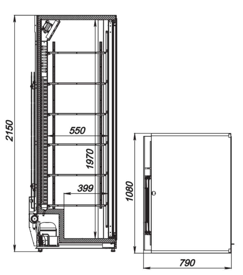 Шкаф холодильный АРКТО Plus-1285-Eco