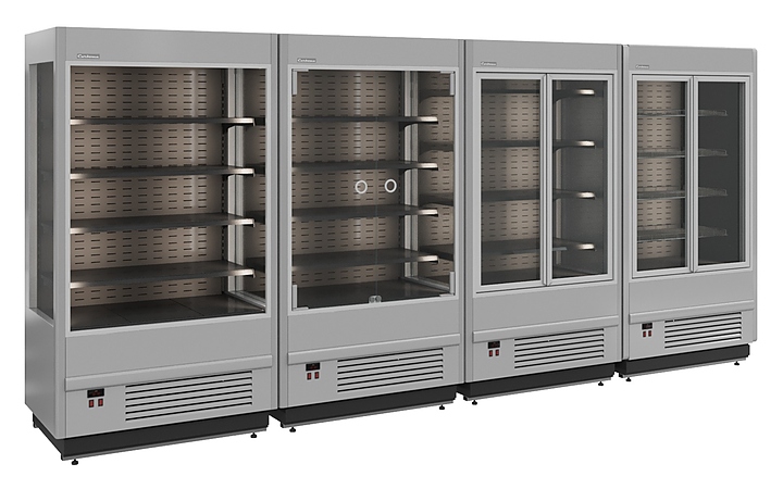 Холодильная горка FC20-08 VM 1,3-2 0430 (Carboma Cube 1930/875 ВХСп-1,3 INOX) Полюс