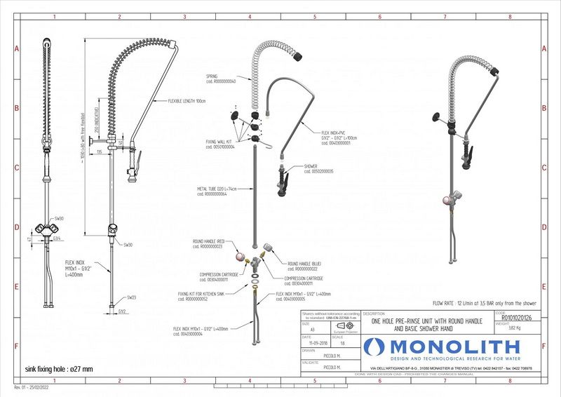 Устройство душирующее Monolith R0101020126