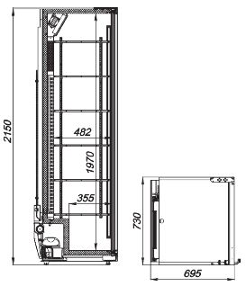 Шкаф холодильный АРКТО Flex 654-Eco-L