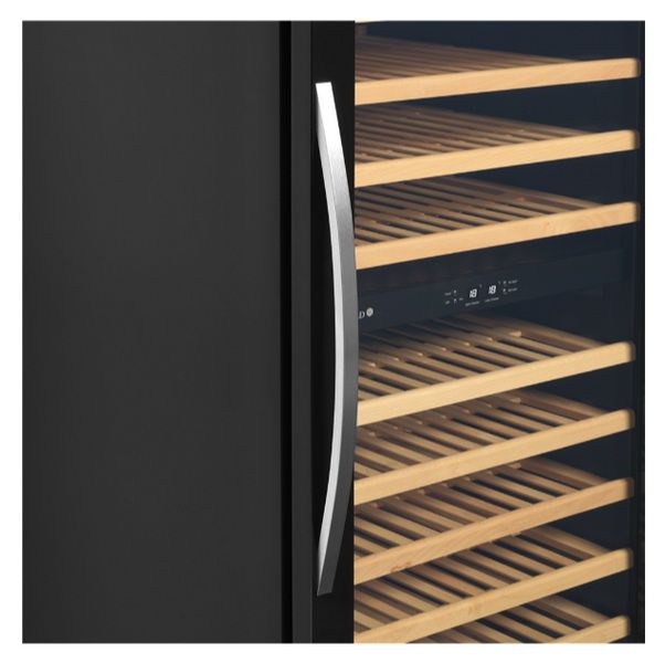Шкаф винный TEFCOLD TFW200-F черный, дверь без рамы