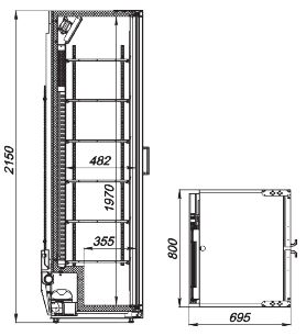 Шкаф холодильный АРКТО Flex-724-Eco 2 двери