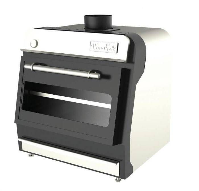 Печь на твердом топливе (хоспер) Movilfrit BR-45 Inox