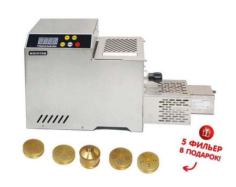 Машина для пасты Kocateq OMJ 2 with cutter с узлом замеса теста 2,5 кг и ножом автоподрезки