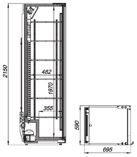 Шкаф холодильный АРКТО Flex 513-Eco-L