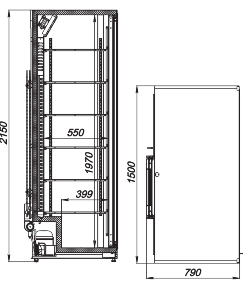 Шкаф холодильный АРКТО Plus-1825-Eco