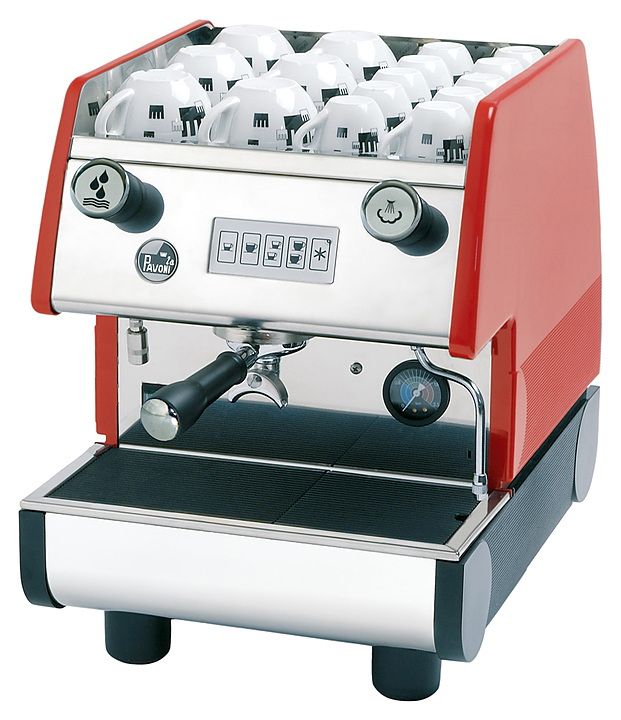 Кофемашина рожковая автоматическая La Pavoni PUB1V красный