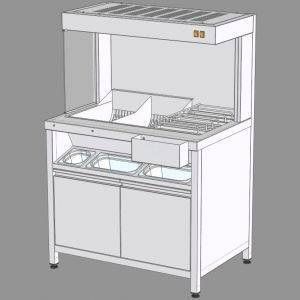 Станция фасовки картофеля фри ROBOLABS STF-080 с подогревом