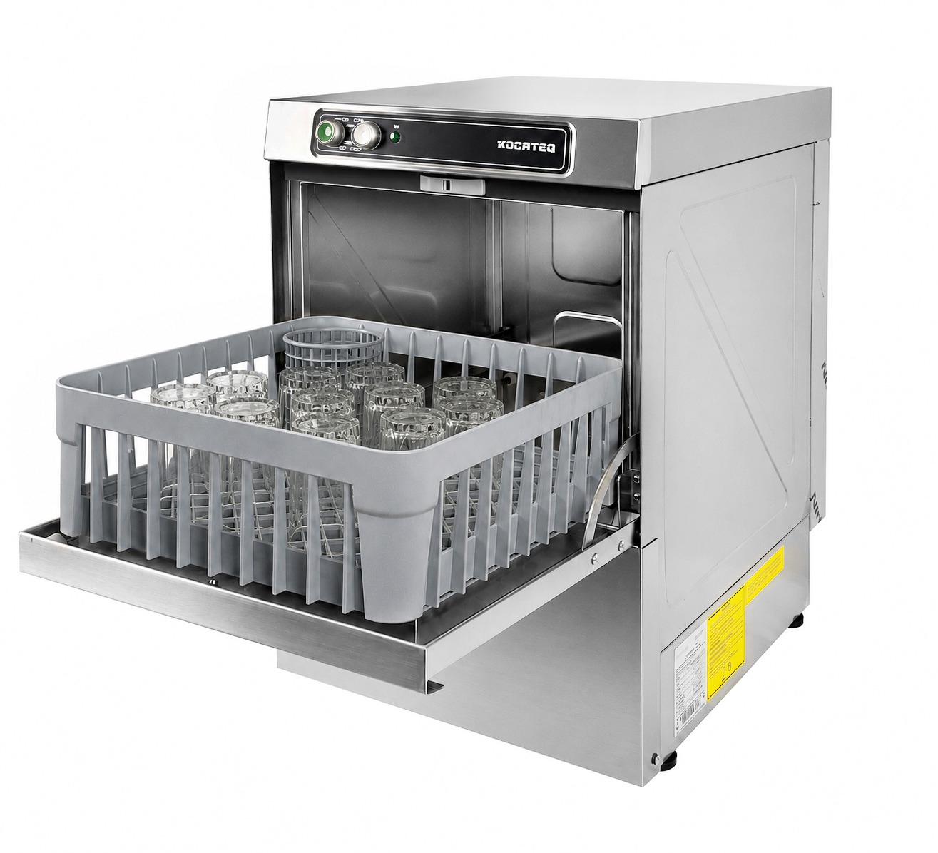 Машина стаканомоечная с фронтальной загрузкой Kocateq KOMEC 400 B DD ECO