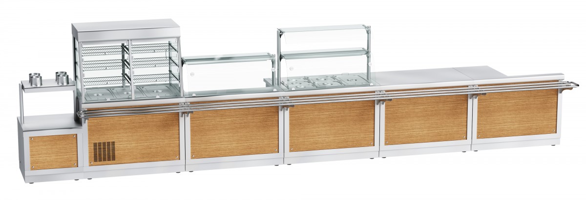 Прилавок для подогрева тарелок ПТЭ-70Х-80