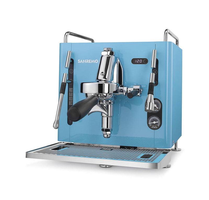 Кофемашина рожковая Sanremo Cube R Absolute 1 гр. 220В автомат голубая